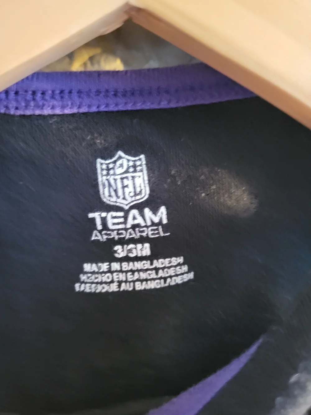 NFL Baltimore Ravens Black and Purple Baby Bodysuit